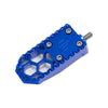 Blue Harley Davidson Touring Bagger Mini Brake Pedal Gripper kit for Adjustable Brake Arm