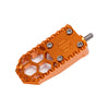 Orange Harley Davidson Touring Bagger Mini Brake Pedal Gripper kit for Adjustable Brake Arm