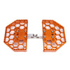 Original Garage Moto Orange Mini Floorboards for Harley-Davidson