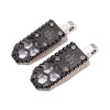 Black Chrome Mini Foot Pegs For Harley Davidson