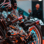 OG HoneyComp V3 Mini Foot Pegs installed on a 2021 Softail Standard FXST