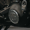 OG M8 Softail Derby Cover installed on a 2025 Softail Low Rider S FXLRS