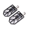 Black on Aluminum Finish Motocross Style Harley Davidson Foot Peg OG Moto X Foot Pegs