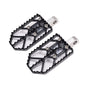 Black on Aluminum Finish Motocross Style Harley Davidson Foot Peg OG Moto X Foot Pegs