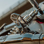 OG Moto X Foot Pegs installed on a Dyna
