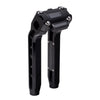 OG Black Performance 10.5 Inch Pull Back Risers Digital Gauge Top Clamp Black