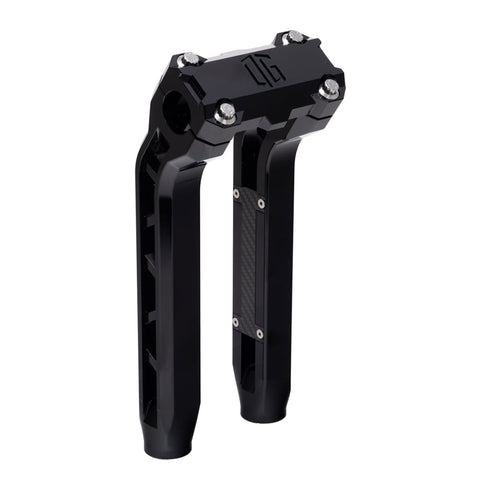 OG Black Performance 10.5 inch Pull Back Riser Legs Standard Top Clamp Black