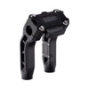OG Black Performance 6.5 inch Pull Back Riser Legs with Black Performance Digital Gauge Top Clamp
