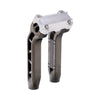 OG Black Chrome Performance 8.5 inch Pull Back Riser Legs with Aluminum Performance Top Clamp