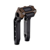 OG Black Performance 8.5 inch Pull Back Riser Legs with Bronze Performance Digital Gauge Top Clamp