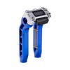 OG Blue Performance 8.5 inch Pull Back Riser Legs with Chrome Performance Digital Gauge Top Clamp