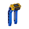OG Blue Performance 8.5 inch Pull Back Riser Legs with Gold Performance Digital Gauge Top Clamp