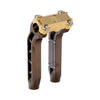 OG Bronze Performance 8.5 inch Pull Back Riser Legs with Gold Plating Performance Top Clamp