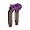 OG Bronze Performance 8.5 inch Pull Back Riser Legs with Purple Performance Top Clamp