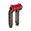 OG Bronze Performance 8.5 inch Pull Back Riser Legs with Red Performance Top Clamp