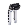 OG Chrome Performance 8.5 inch Pull Back Riser Legs with Black Performance Digital Gauge Top Clamp