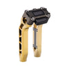 OG Gold Plating Performance 8.5 inch Pull Back Riser Legs with Black Chrome Performance Digital Gauge Top Clamp