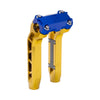 OG Gold Performance 8.5 inch Pull Back Riser Legs with Blue Performance Top Clamp