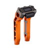 OG Orange Performance 8.5 inch Pull Back Riser Legs with Black Chrome Performance Digital Gauge Top Clamp
