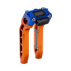 OG Orange Performance 8.5 inch Pull Back Riser Legs with Blue Performance Digital Gauge Top Clamp