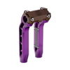 OG Purple Performance 8.5 inch Pull Back Riser Legs with Bronze Performance Top Clamp