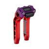 OG Red Performance 8.5 inch Pull Back Riser Legs with Purple Performance Digital Gauge Top Clamp