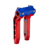 OG Red Performance 8.5 inch Pull Back Riser Legs with Blue Performance Top Clamp
