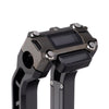 OG Black Chrome Performance Digital Gauge Top Clamp on OG Black Performance Riser Legs