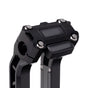 OG Black Performance Digital Gauge Top Clamp on OG Black Performance Riser Legs