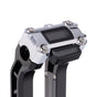 OG Chrome Performance Digital Gauge Top Clamp on OG Black Performance Riser Legs