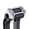 OG Chrome Performance Digital Gauge Top Clamp on OG Black Performance Riser Legs