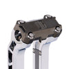 OG Black Chrome Performance Top Clamp on OG Chrome Performance Riser Legs