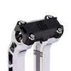 OG Black Performance Top Clamp on OG Chrome Performance Riser Legs