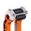 OG Aluminum Performance Digital Gauge Top Clamp on OG Orange Performance Riser Legs