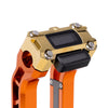 OG Gold Plating Performance Digital Gauge Top Clamp on OG Orange Performance Riser Legs