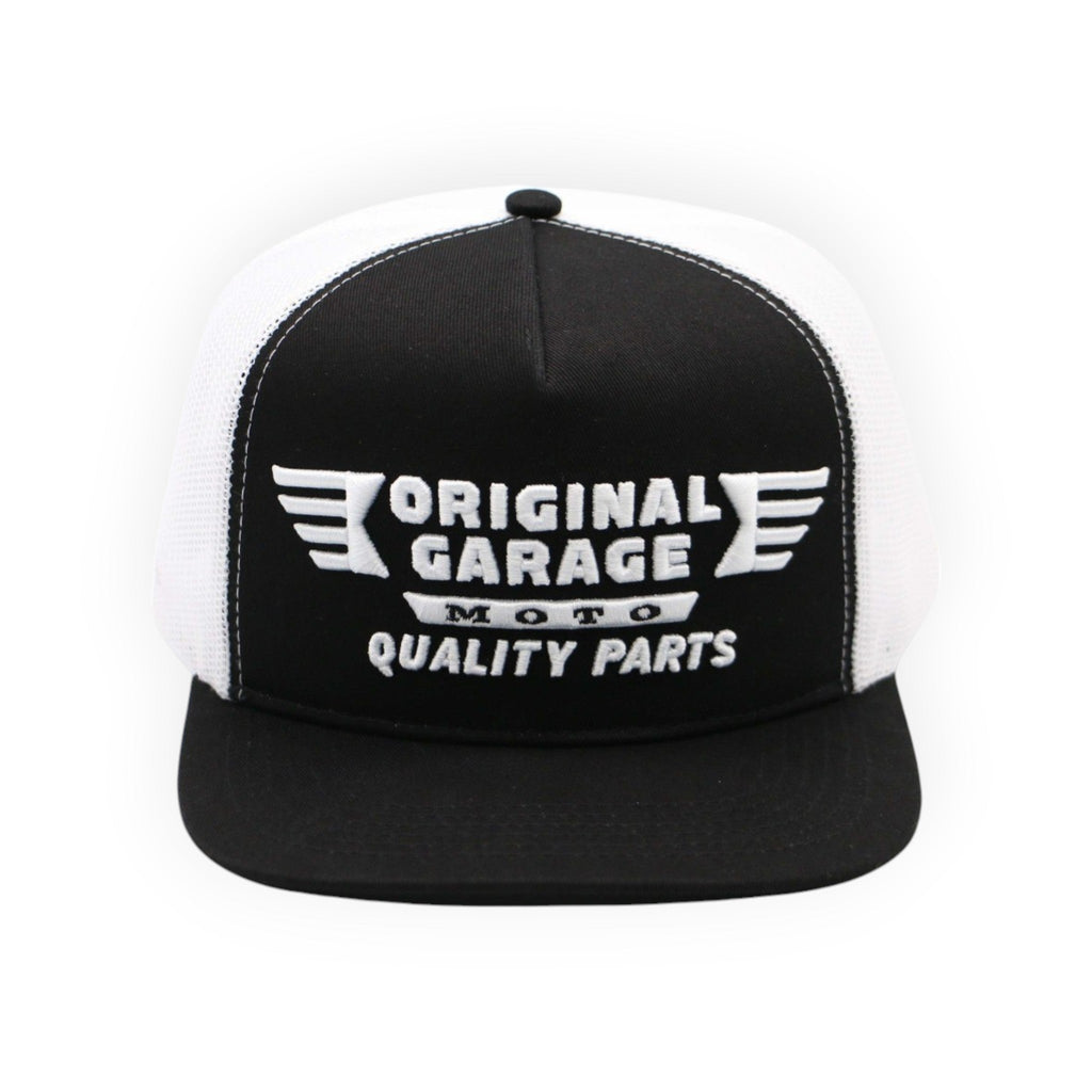 OG Quality Parts White/Black Trucker Hat - Team Dream Rides