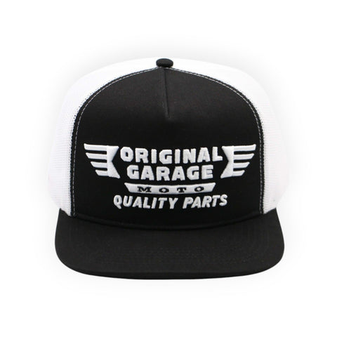 OG Quality Parts White/Black Trucker Hat - Team Dream Rides