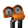 OG Orange Road Glide Billet Gauges Bezel Rear Mount