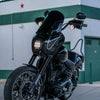 OG T-Sport Fairing 15 inch Replacement Windscreens Dark Smoke installed on a Dyna FXD