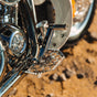 OG V3 Mini Floorboards replacement Gripper installed on a 2024 Softail Low Rider ST FXLRST