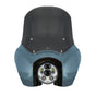 Sharkskin Blue OG Softail Low Rider S Complete T-Sport Fairing Kit with smoked windshield
