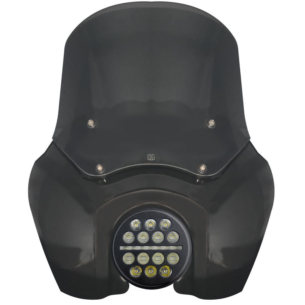 OG T-Sport Fairing kit for Harley-Davidson with OG LED X-Series Headlight conversion Black