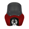 Original Garage Moto Softail Low Rider S Complete T-Sport Fairing Kit - Brilliant Red - 5.75 LED Chrome