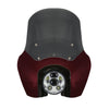 OG Softail Low Rider S Complete T-Sport Fairing Kit - Midnight Crimson - 5.75" LED Chrome