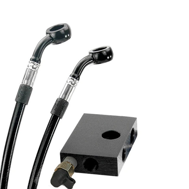 KRAUS Dual Front Caliper Brake Line Kit (M8 Softail) - Team Dream Rides