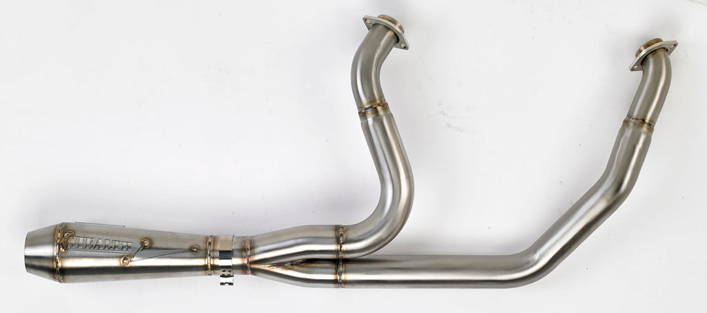 Stealth Pipes Short Bagger exhaust system – stainless steel headers and muffler for 1996–2016 Harley touring models