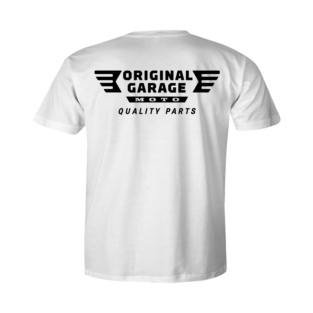 Quality Parts Tee - White - Team Dream Rides