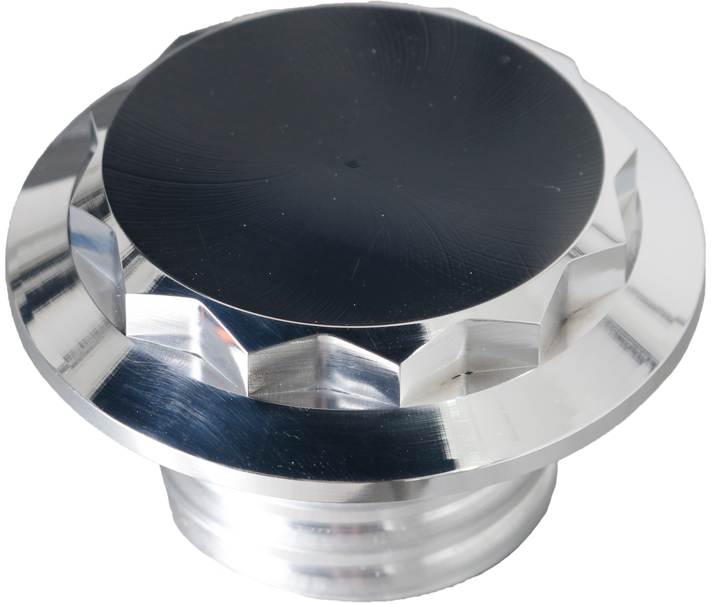 H/D Billet 12 Point Vented Polished Fuel Cap - Team Dream Rides