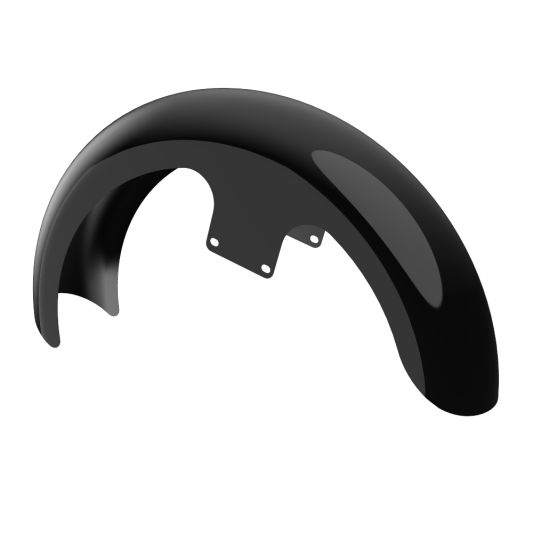 Advanblack 21" REVEAL WRAPPER HUGGER FRONT FENDER FOR '09-'23 HARLEY TOURING - Vivid Black - Black Spacers - Team Dream Rides