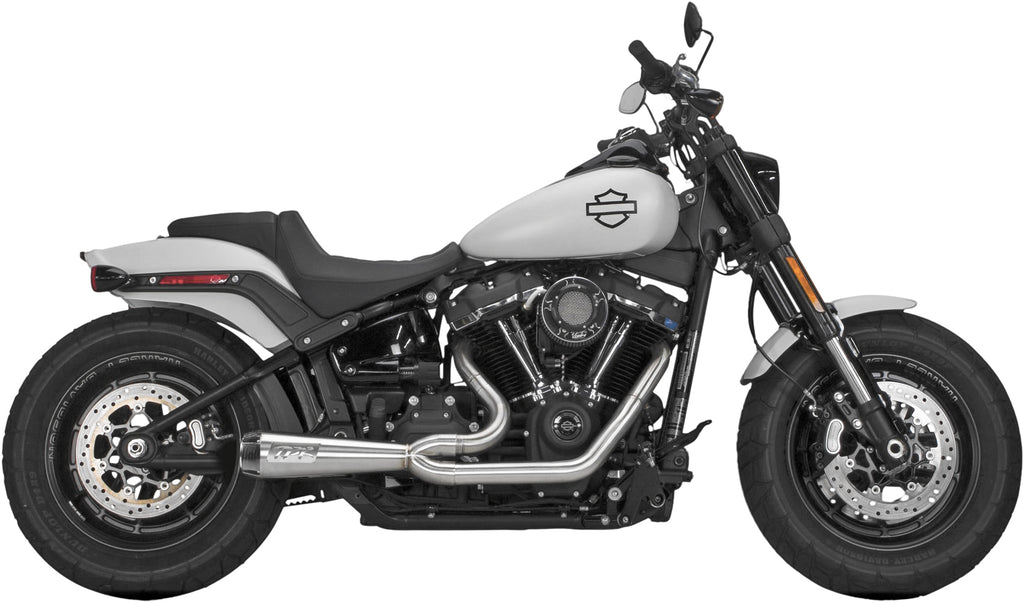 TBR Comp S 2-into-1 Softail Exhaust with Carbon Fiber End Cap for Harley Davidson 2018-2019 Models